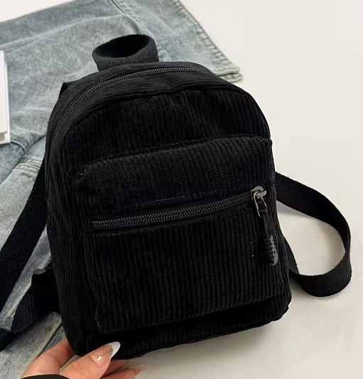 Mini Corduroy Backpack - 5 Colors