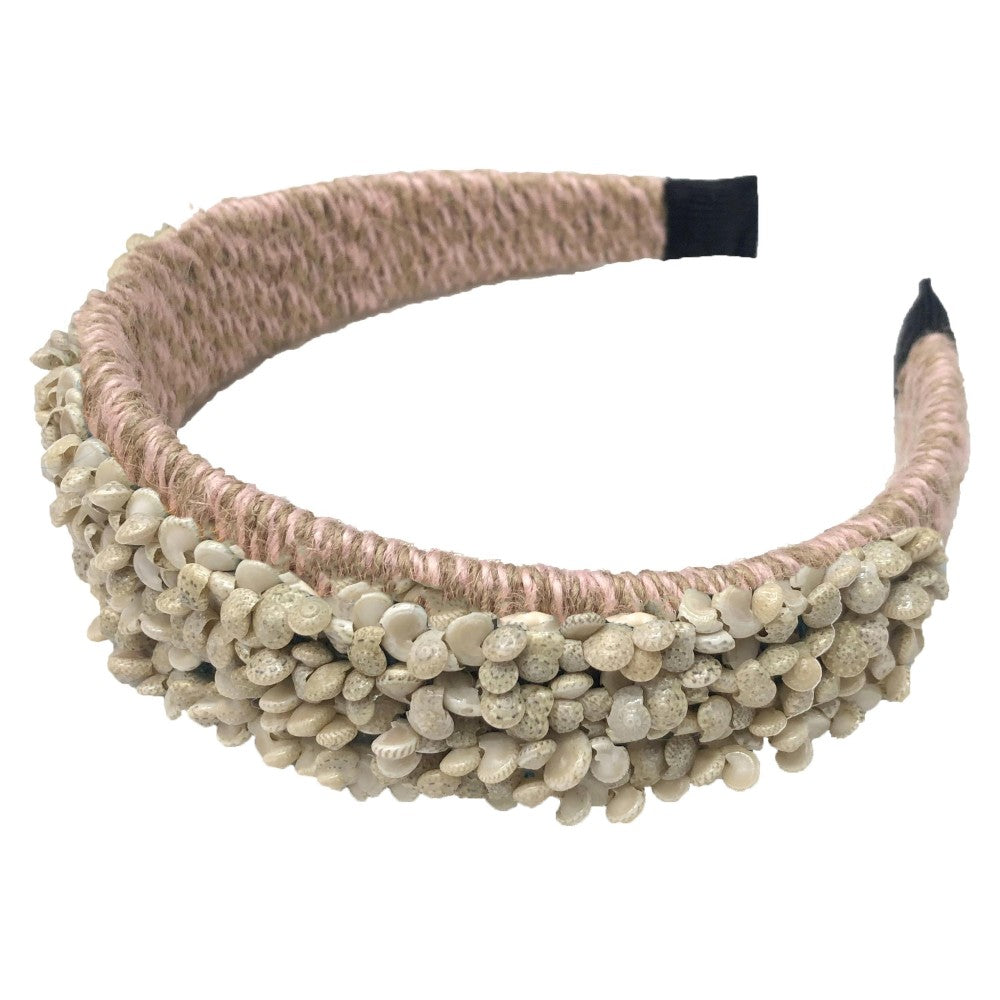 Do everything in Love Brand Two Tone Twine Woven Seashell Headband.