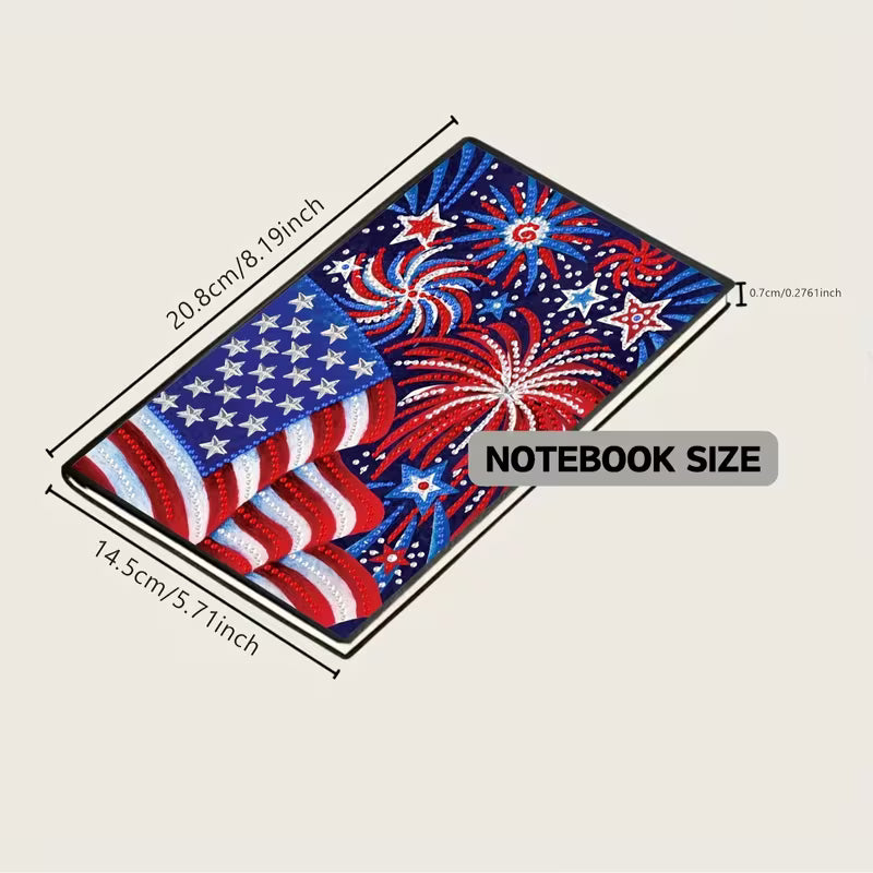 Patriotic Diamond Art Notebook