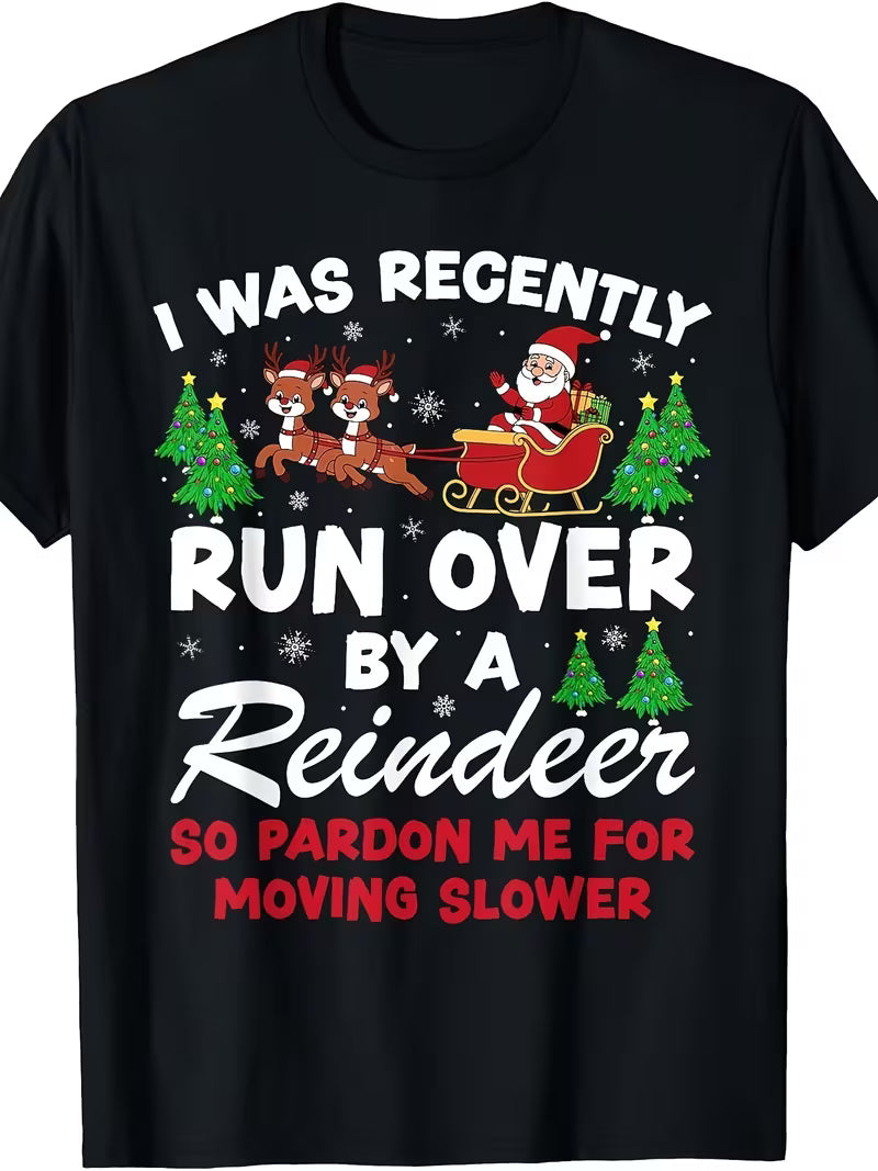 Unisex Run Over Vinyl Graphic  T-Shirt