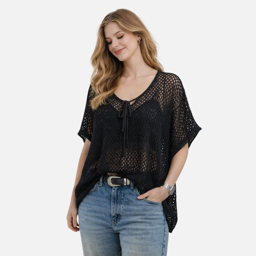 Do Everything In Love Crochet Poncho