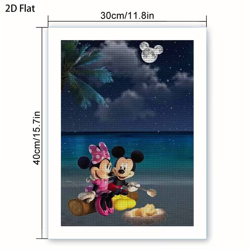 Inspired Mice at The Beach Diamond Art