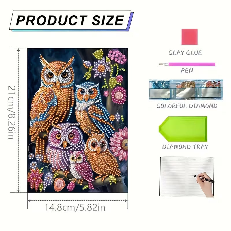 Preorder Owl Diamond Art Notebook