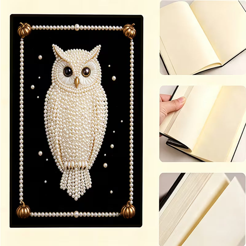 Owl Pearl Painting Notebook Kit