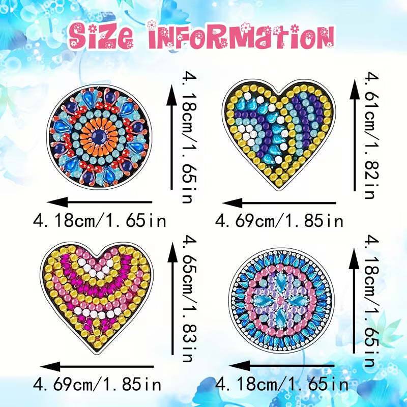 Preorder 4 Stunning Diamond Art Earrings