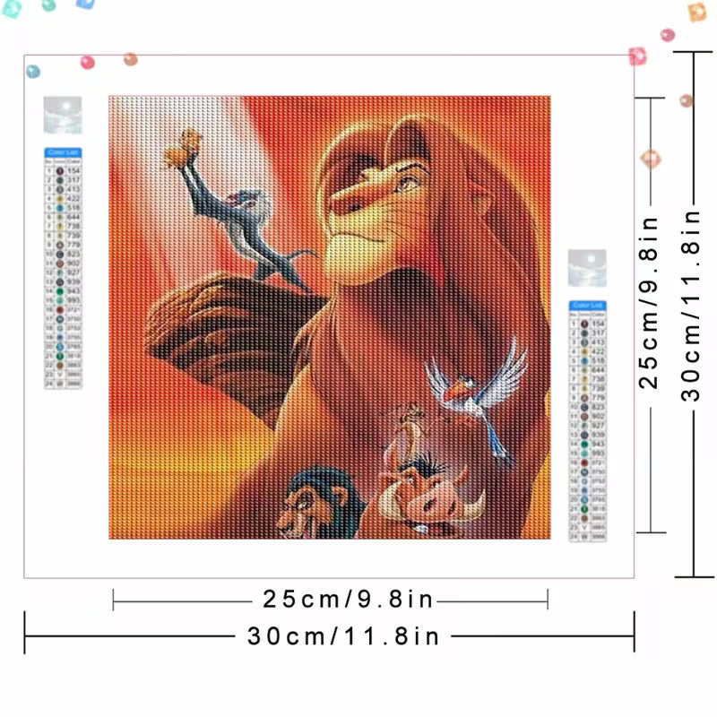 Inspired Lion Diamond Art