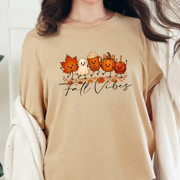 $28 Tee SPECIAL!! Fall Vibes DTG Graphic Tee - 3 Colors!