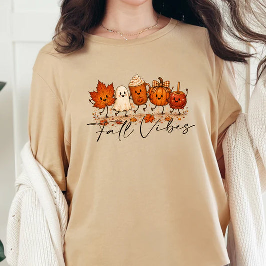 $28 Tee SPECIAL!! Fall Vibes DTG Graphic Tee - 3 Colors!