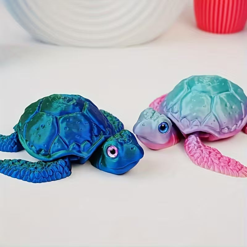 3D Mystery Color Fidget Turtle