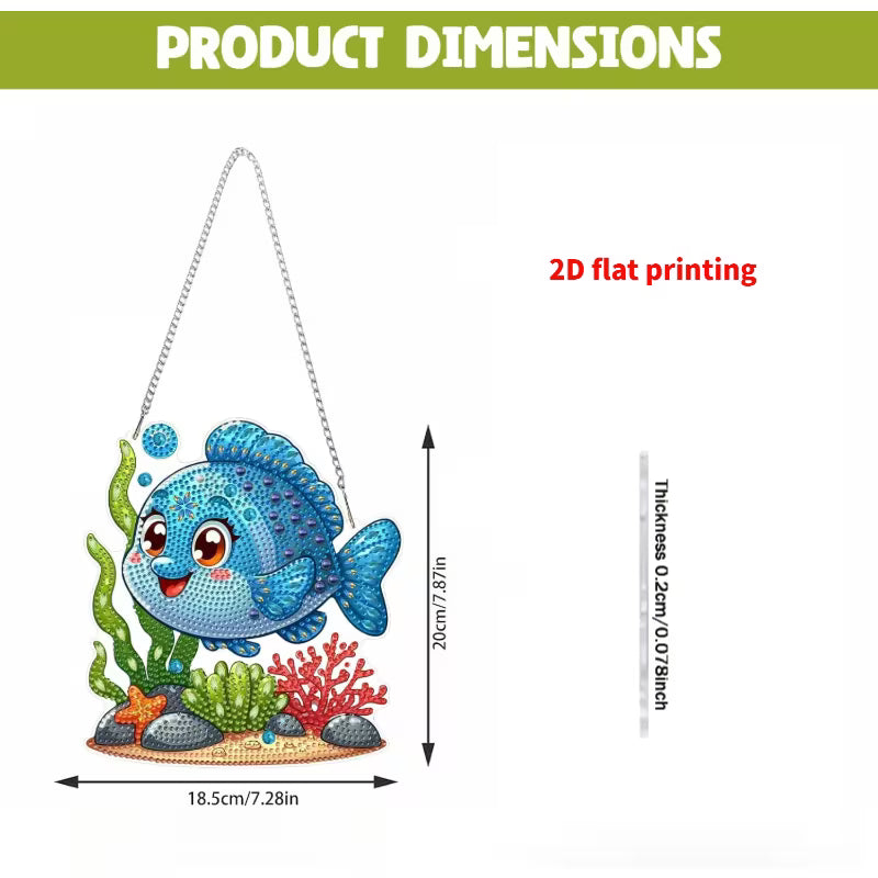 Preorder Fish Diamond Art Hanging Decor