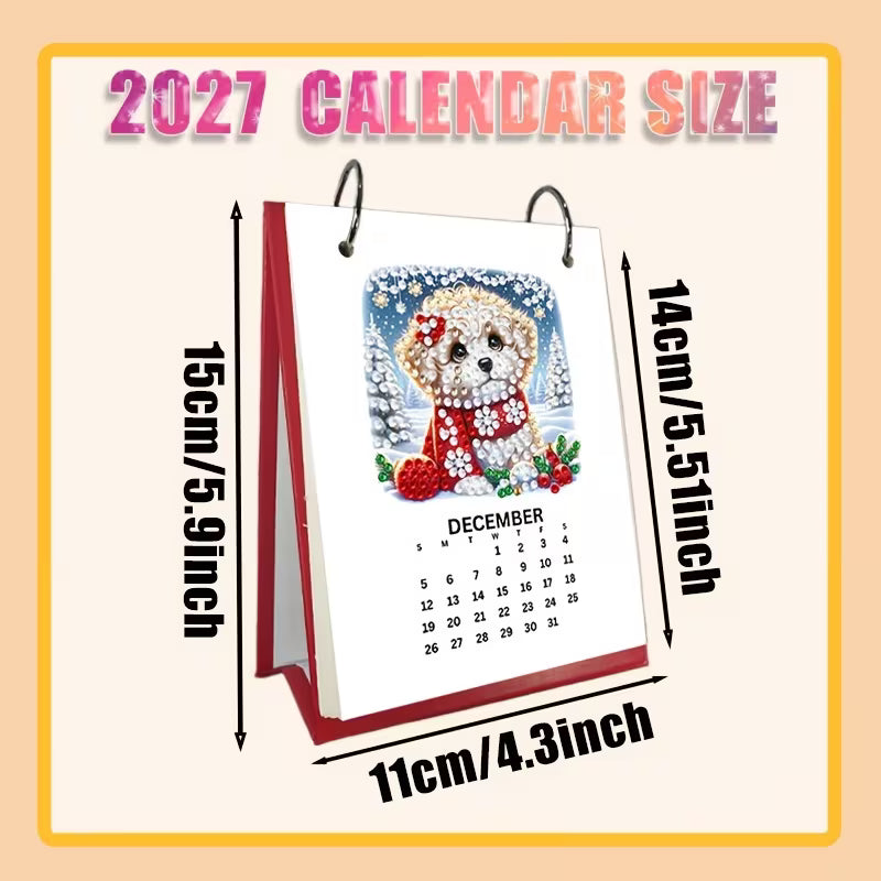 Preorder Dog Diamond Art Desk Calendar Kit