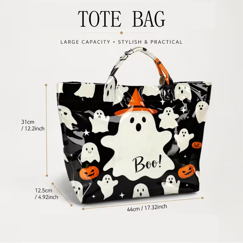 Glossy PVC BOO Tote Bag