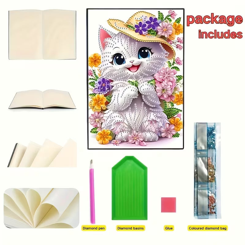 Preorder Cute Kitty Diamond Art Notebook