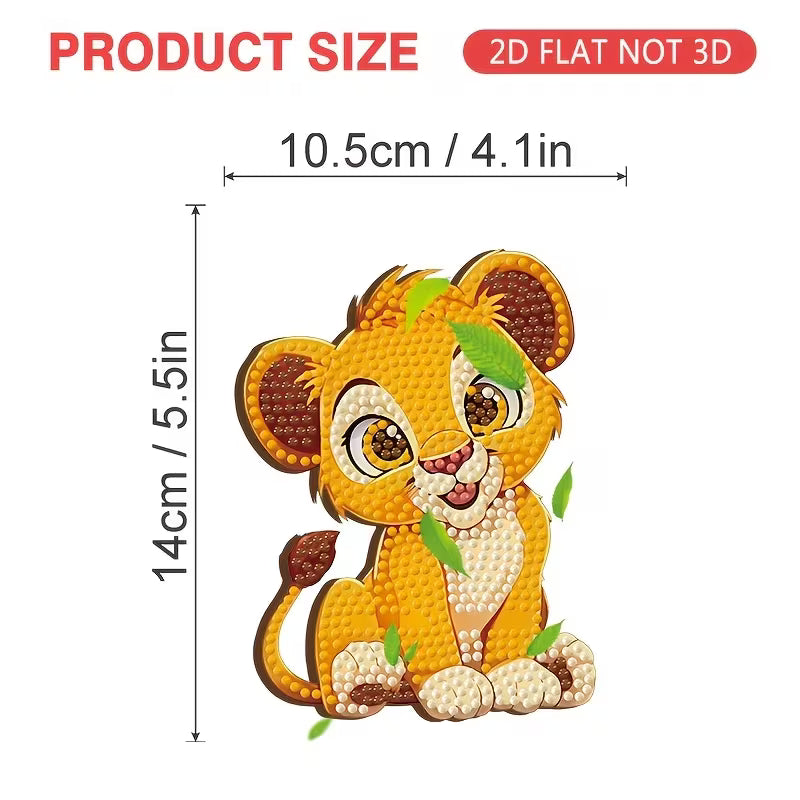 Preorder Wooden Lion Diamond Art Phone Stand