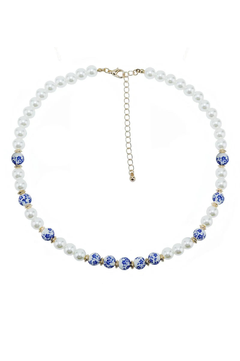 Royal Blossom Pearl Necklace