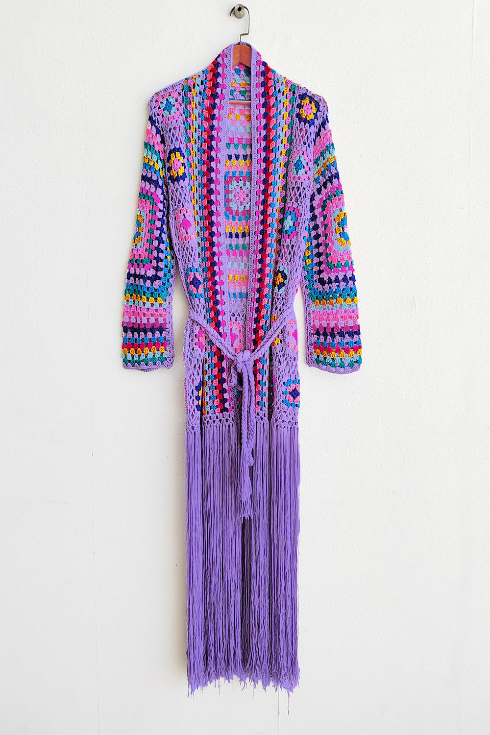 Fringe Tied Long Sleeve Cardigan - 5 Colors!