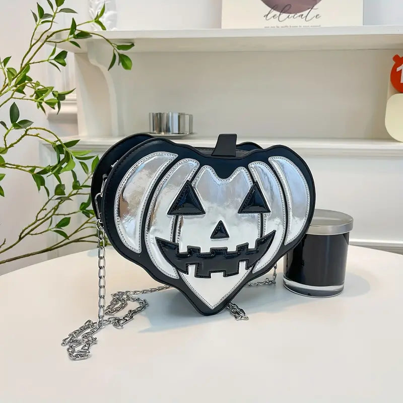 Heart Jack-O-Lantern Purse