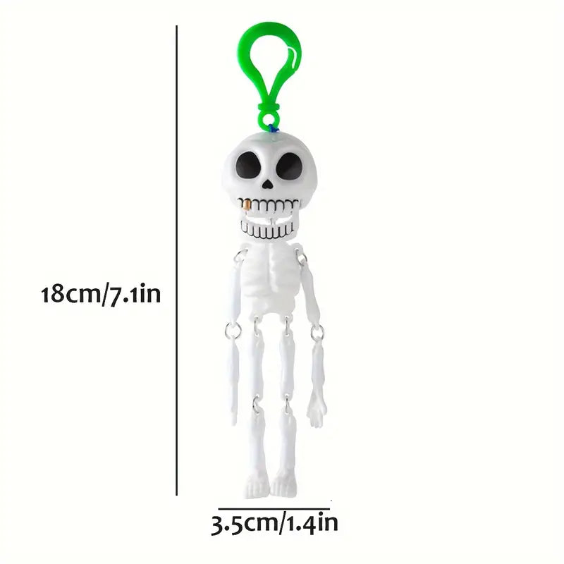 Moving Skeleton Keychain