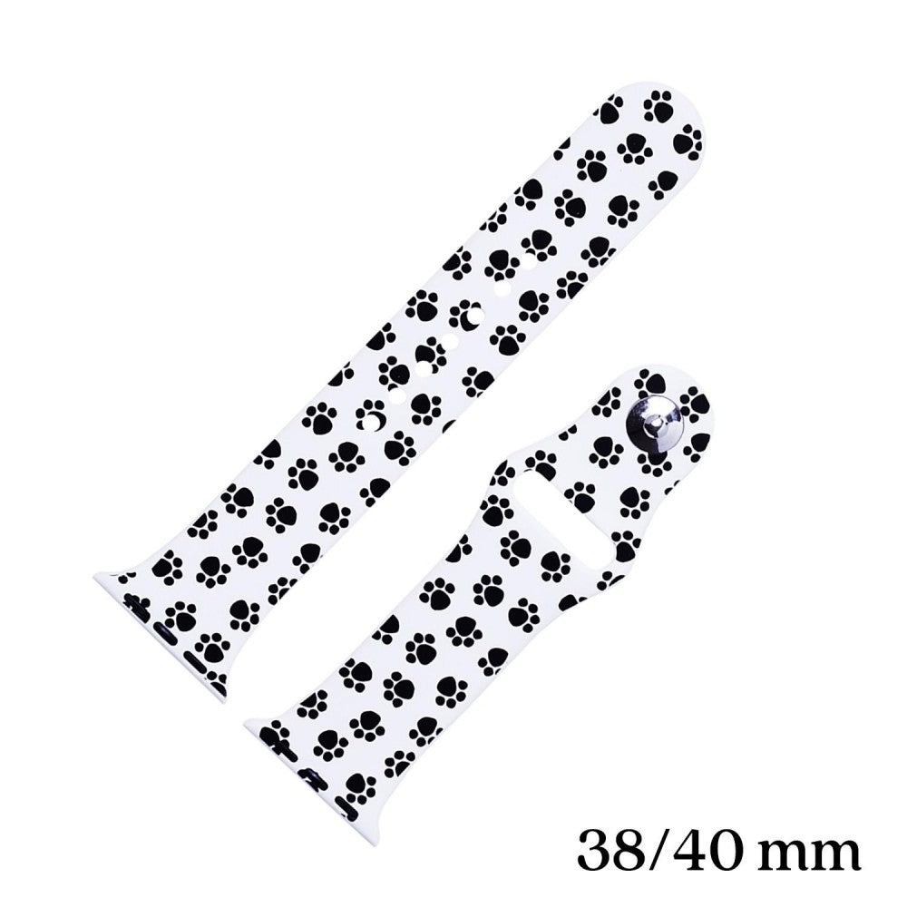 Paw Print Silicone Smart Watch Band for Smart Watches Only
