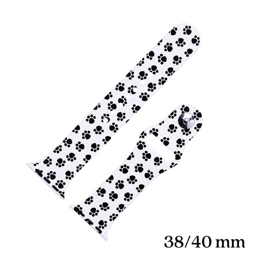 Paw Print Silicone Smart Watch Band for Smart Watches Only