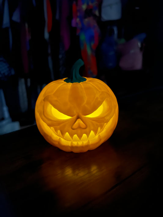 Made by Mike: Jack-O-Lantern Tea Light Holder