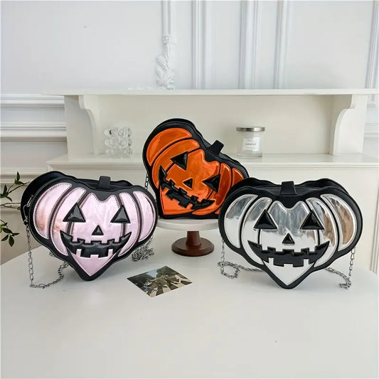 Heart Jack-O-Lantern Purse