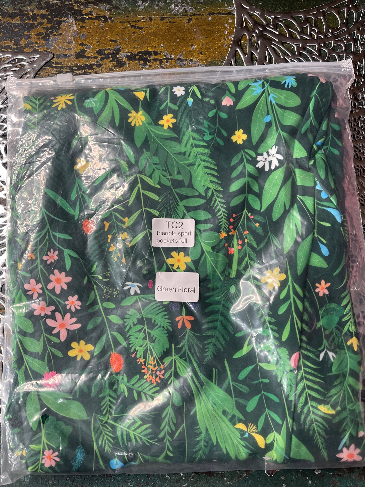 Green Floral - TC2 Leggings