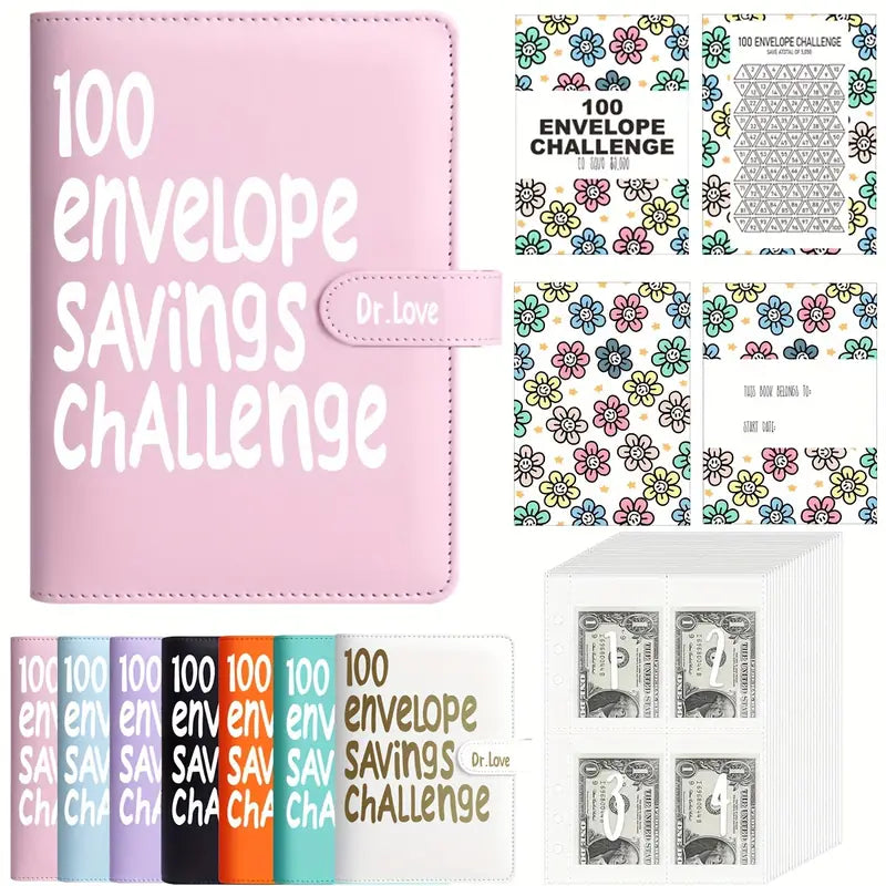 100 Envelope Savings Challenge - 6 Color Options!