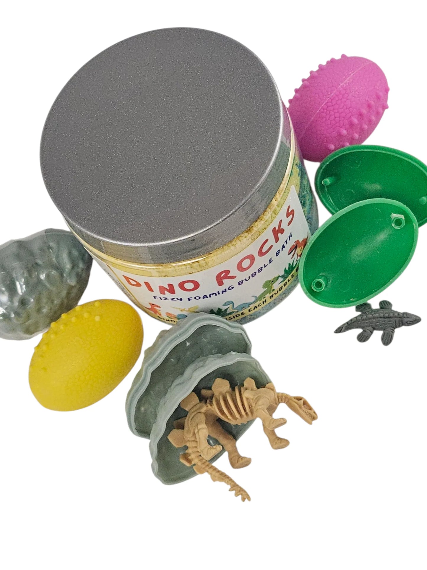 Fizzy Bubble Bath - Dino Rocks with Toy Inside!