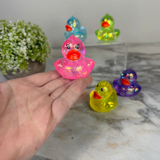 Glitter Gel Duck Squishy RTS