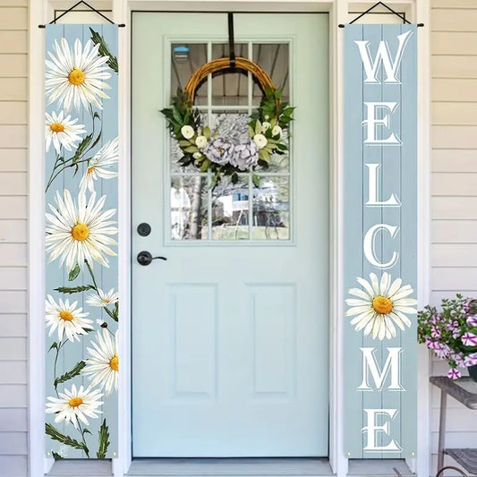 Daisy Welcome Door Banners