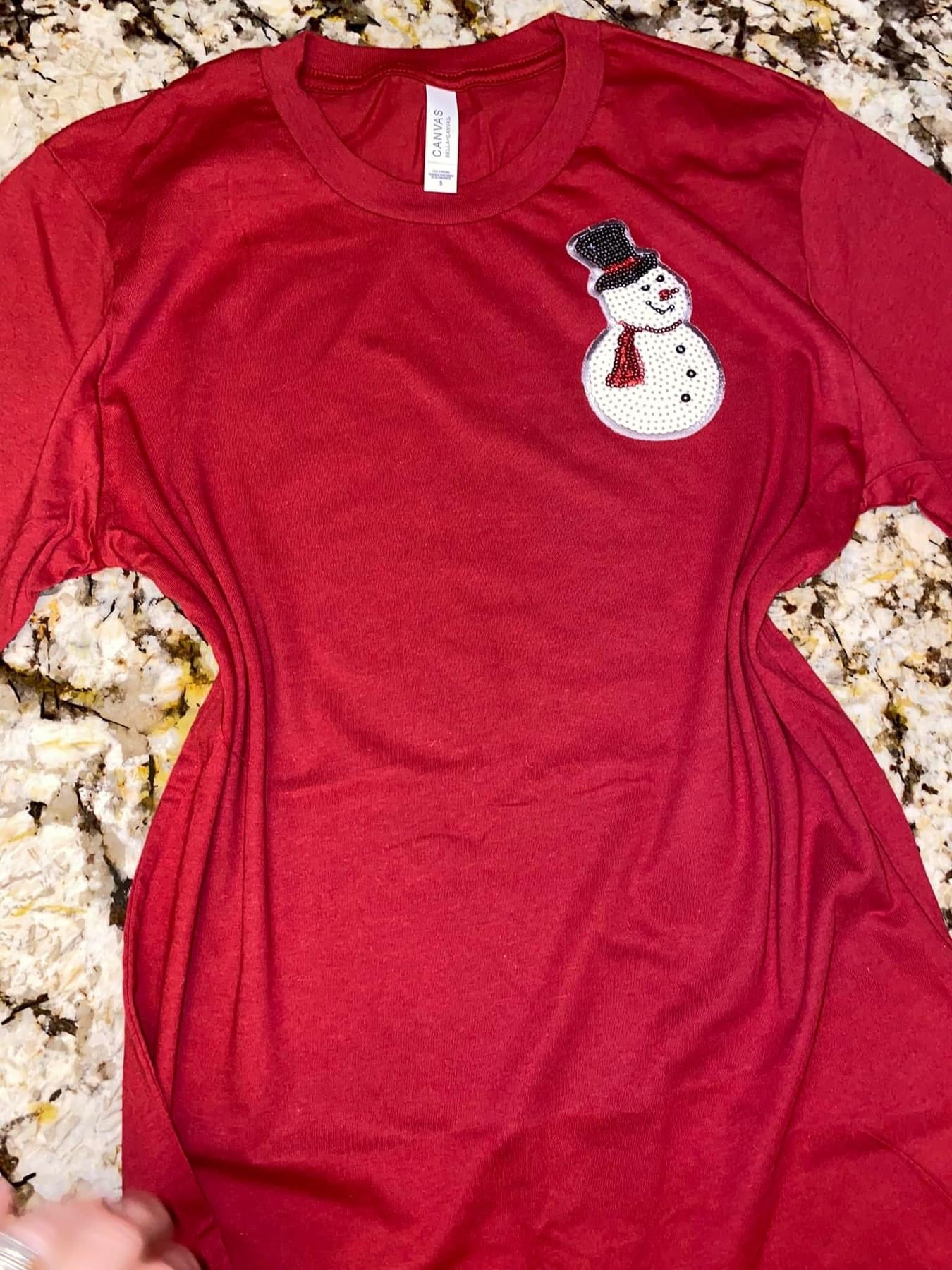 BLINGED Mini Snowman "Pocket" Design CUSTOM Graphic
