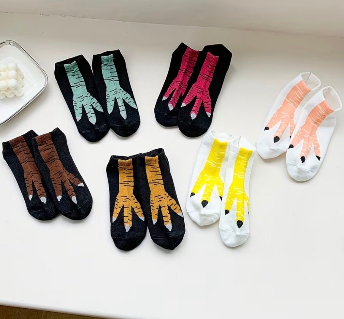 Mystery Pair of Chicken Feet Socks