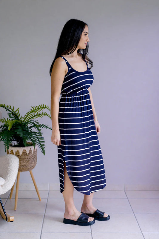 Cloudline Navy Stripe Dress