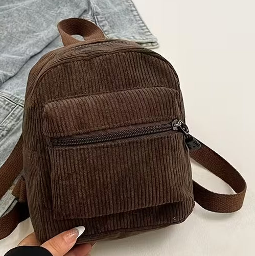 Mini Corduroy Backpack - 5 Colors