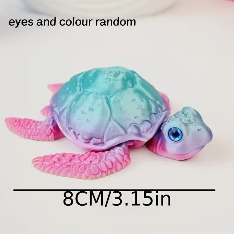 3D Mystery Color Fidget Turtle
