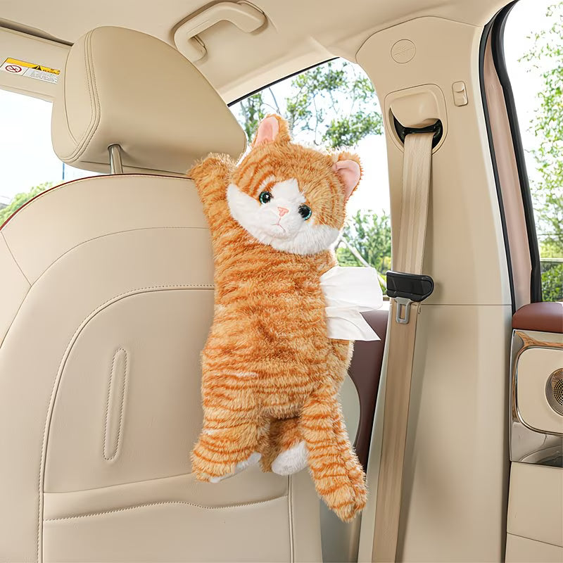Plush Cat Tissue Box