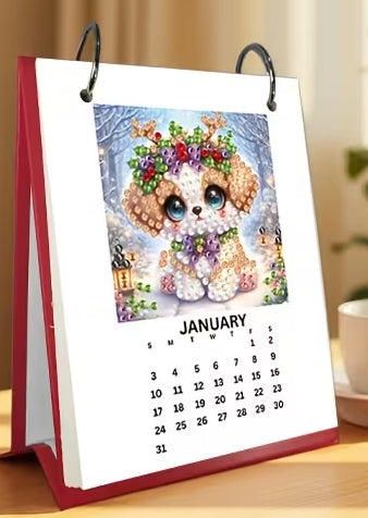 Preorder Dog Diamond Art Desk Calendar Kit