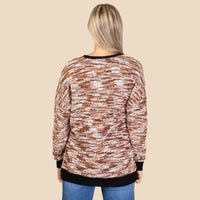 Sunshine & Redeo 10656 - Knit Long Sleeve Sweater - Brown