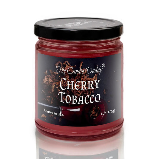 Cherry Tobacco Scented Jar Candle- Grandpa Dad Memories