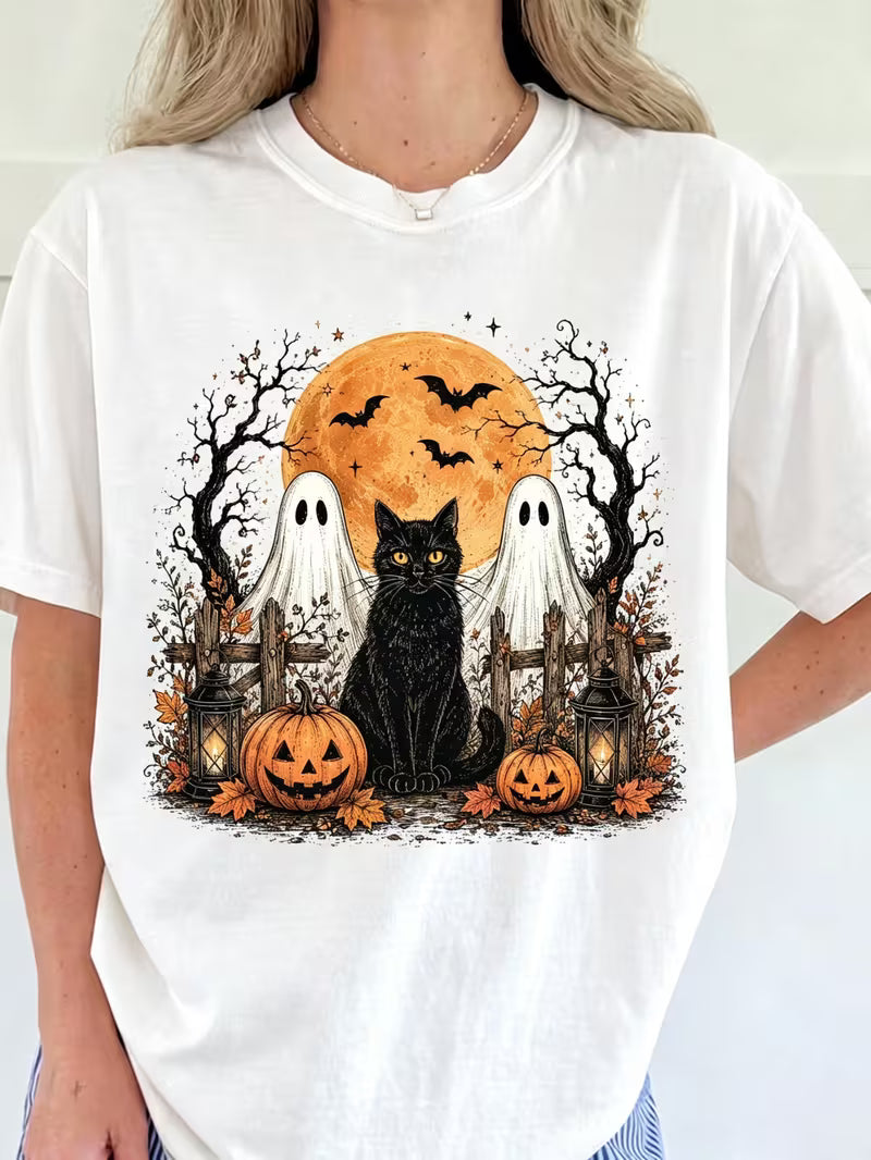 Black Cat Halloween UNISEX Vinyl Graphic