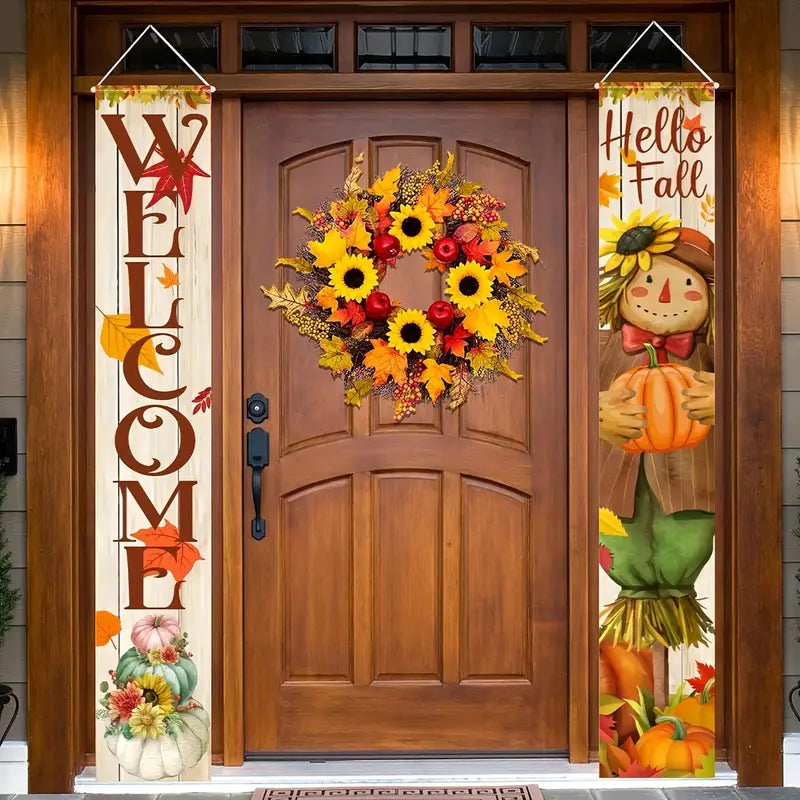 Scarecrow Welcome Door Banners