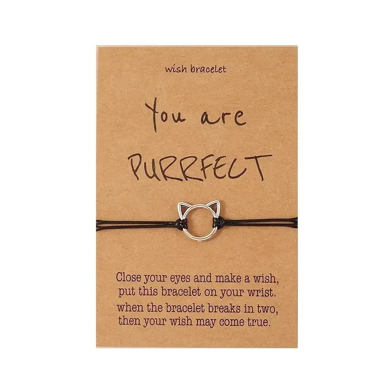 You Are Purrfect Cat Bracelet