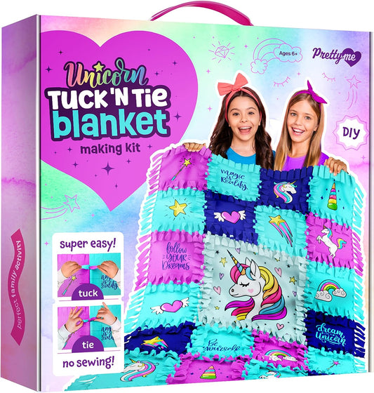 Tuck N' Tie Fleece NO Sew Blanket Making Kit - 32"x48"