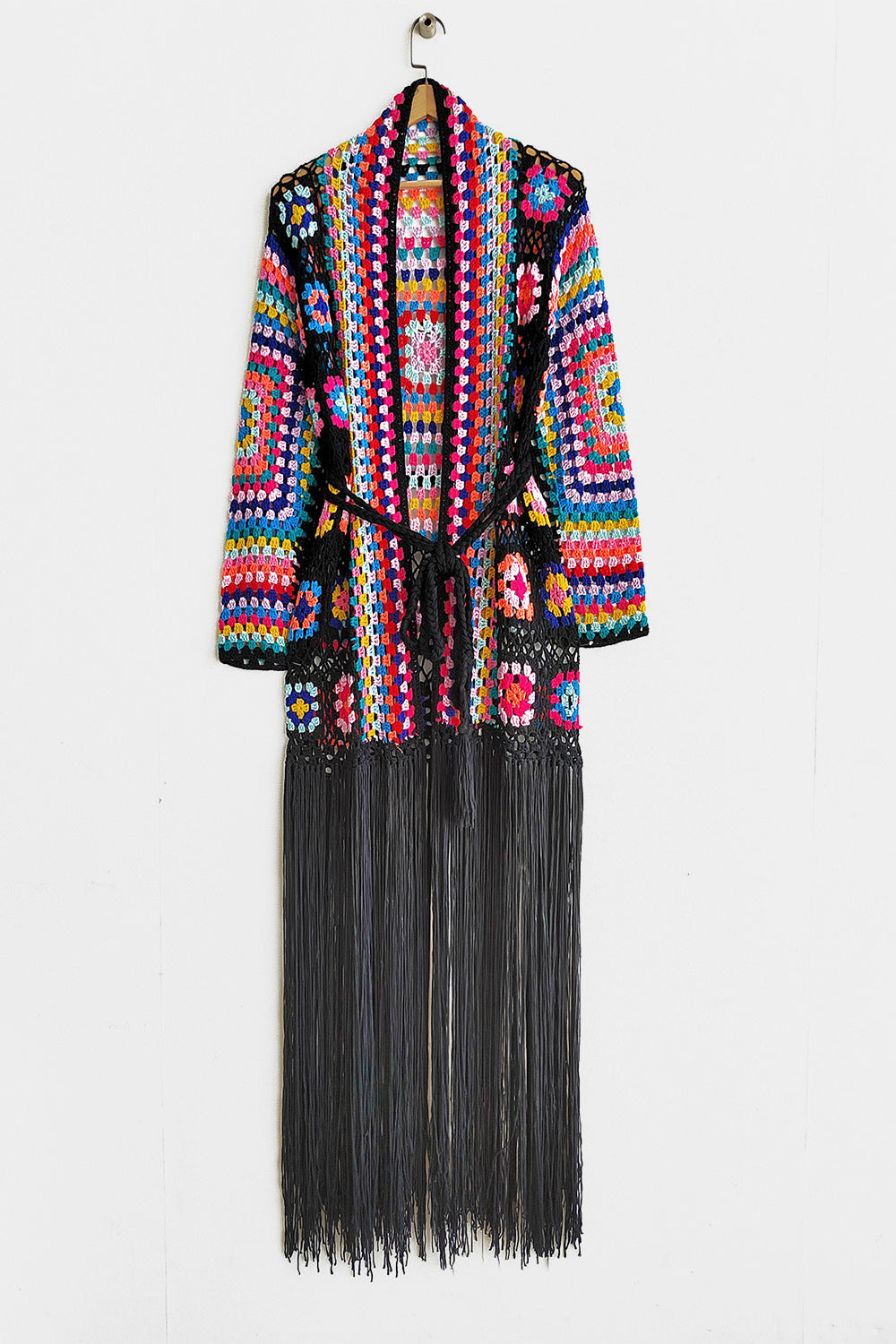 Fringe Tied Long Sleeve Cardigan - 5 Colors!