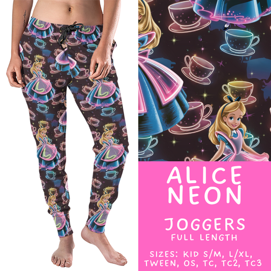 Alice Neon Kid’s and Adult Joggers - PREORDER Batch #487 - ETA Mid-April