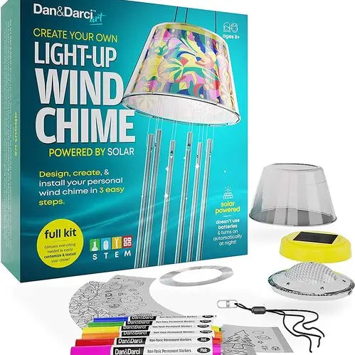 Solar Powered Light-Up Wind Chime Kit