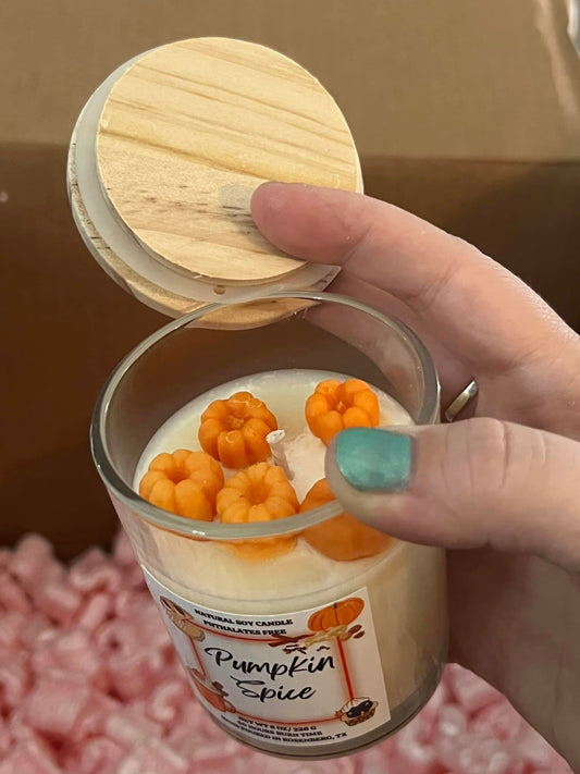 Wood Lid 40 Hour Burn Time Candles - 3 Shapes!