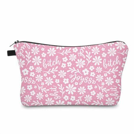 Pouch - Humor Adult, Swear Floral Pink