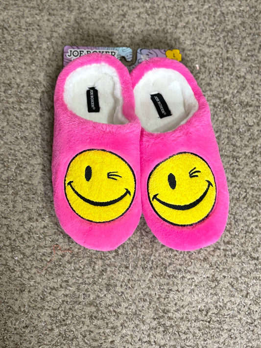 Furry Smiley Slippers